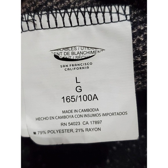 Womens Black Polyester Round Neck Sleeveless Casual Knee Length Dress Size Large - Picture 10 of 12